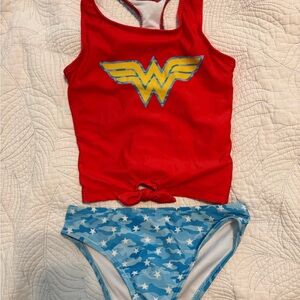 Wonder Woman Girls Tankini - Size 4